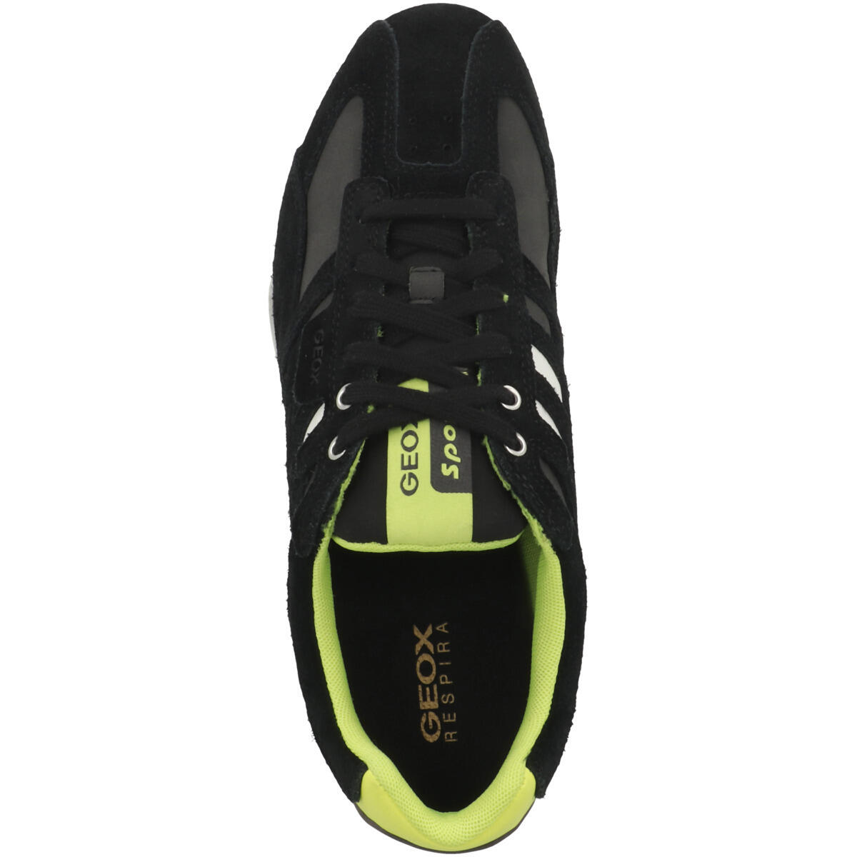 Geox UOMO SNAKE A -  Herren Leder Sneaker U4507 A 022EK schwarz 2/7