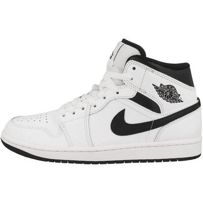 Sportschoenen mannelijk nike air jordan 1 mid wit