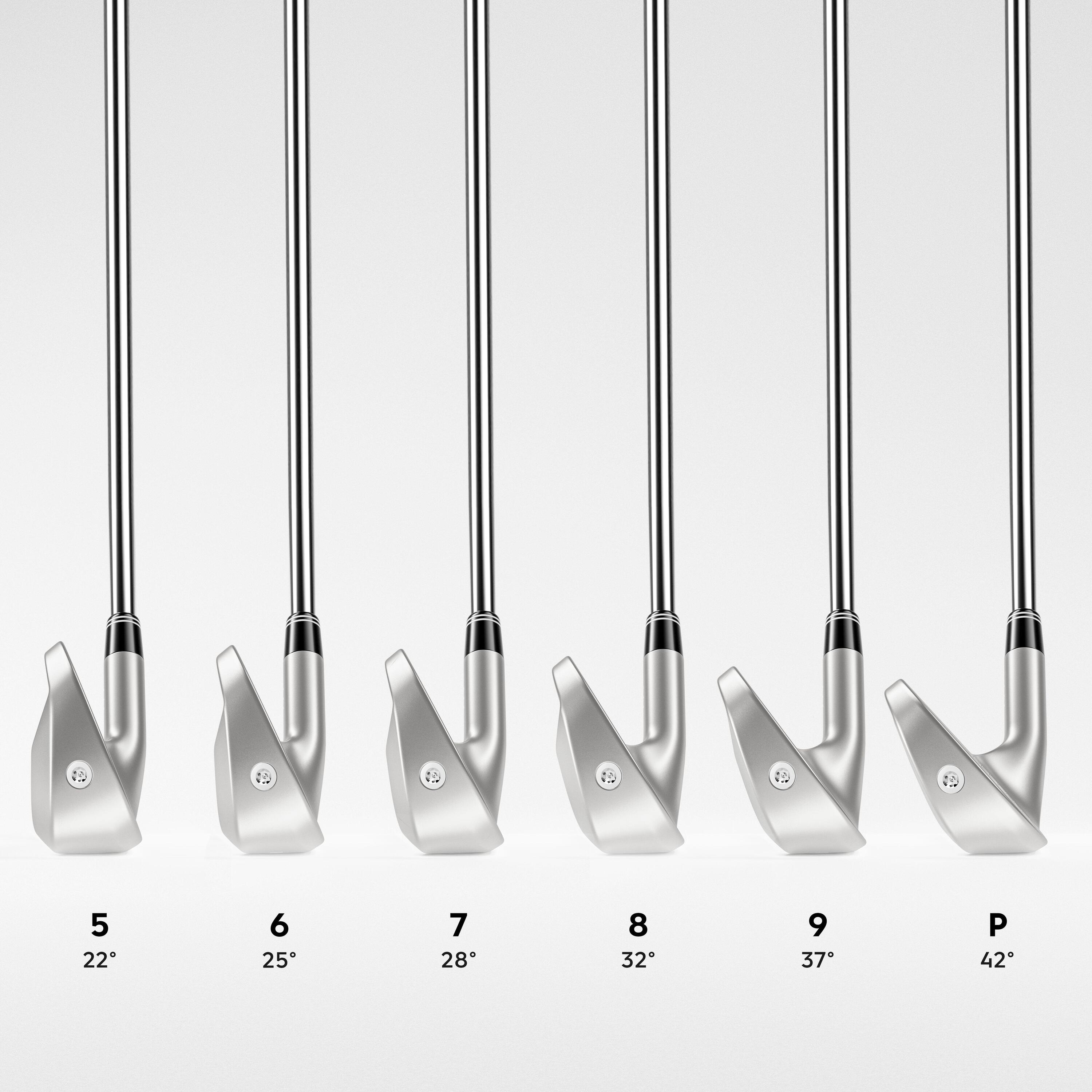 Second Life - Kije golfowe zestaw ironów Inesis 500 regular... - Stan Doskonały 5/5