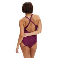 Speedo Lexi Printed Swimsuit - Deep Plum 3/6
