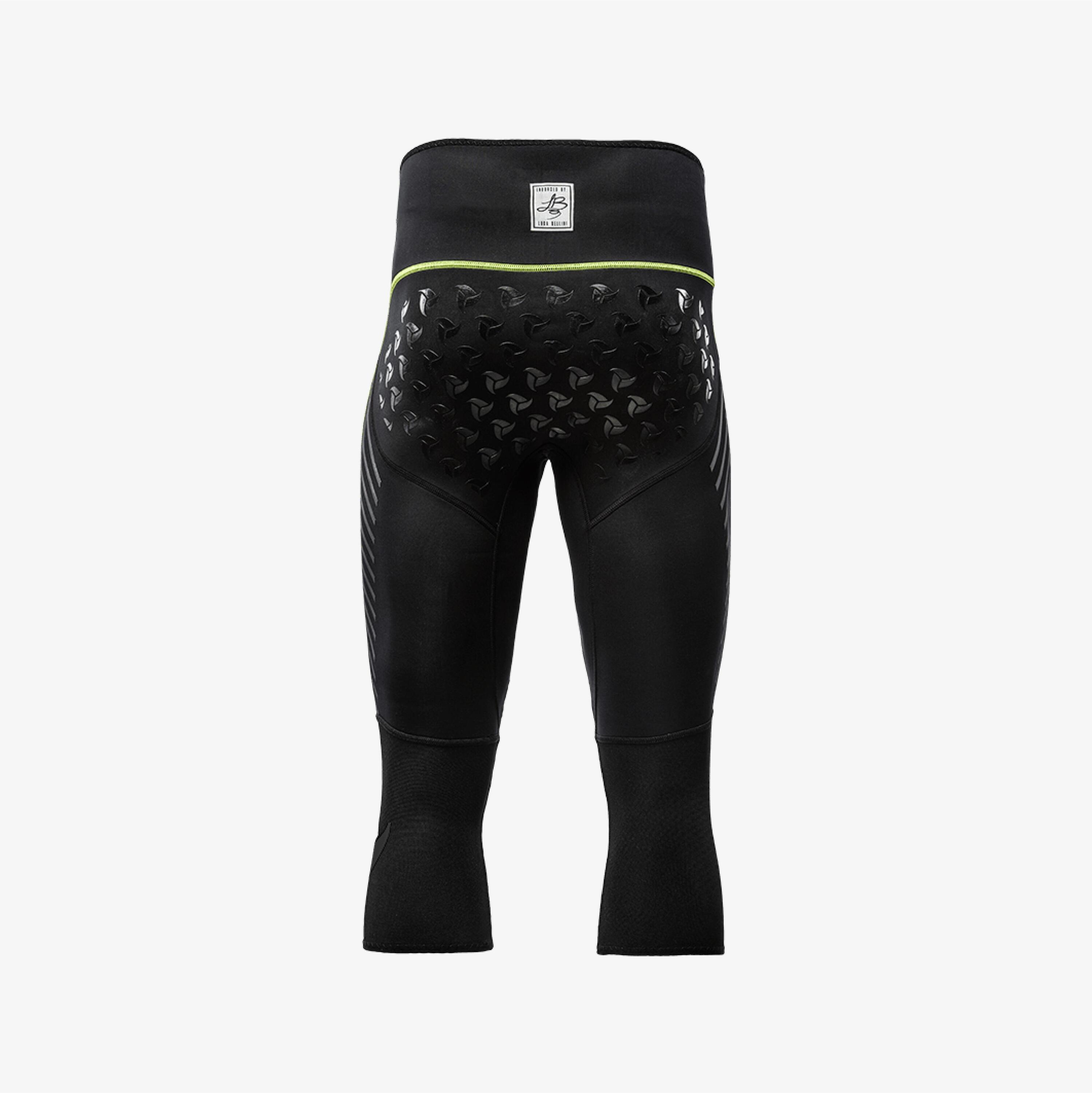 Pantalon 3/4 néoprène 2 mm canoë kayak adulte avec renforts nylon - Noir 3/5