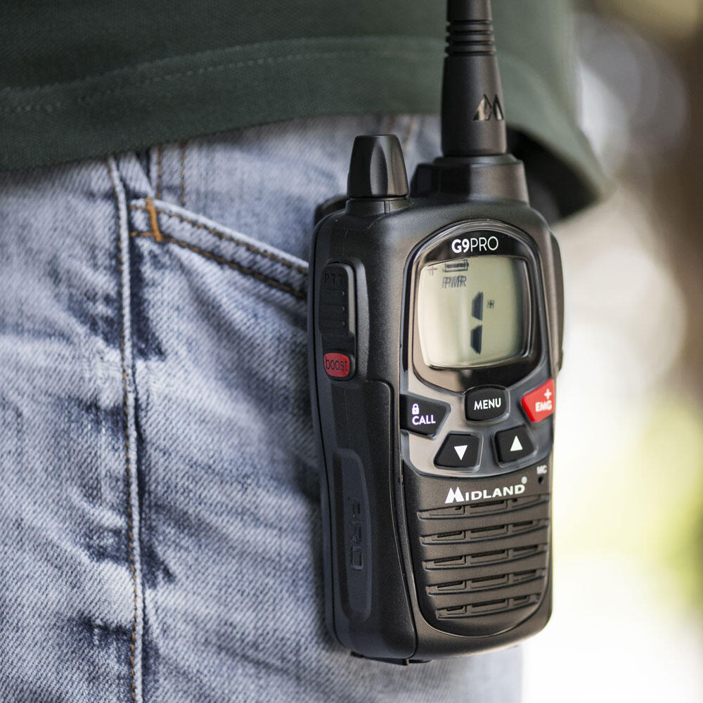 Midland G9 Pro - Talkie-walkie PMR446, 101 canaux, 23 h 7/7