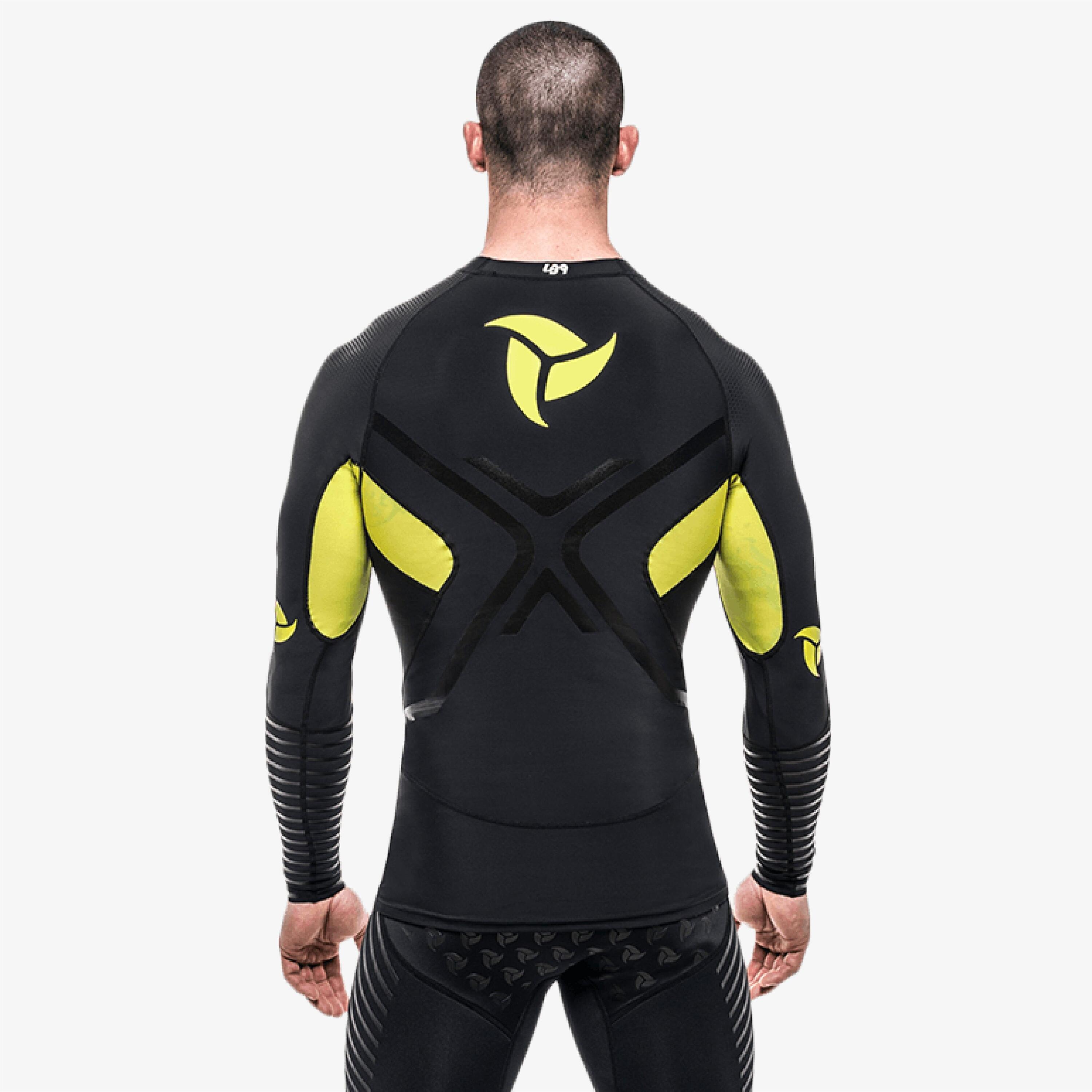 Rashguard adulte sports nautiques manches longues protection UV 5/5