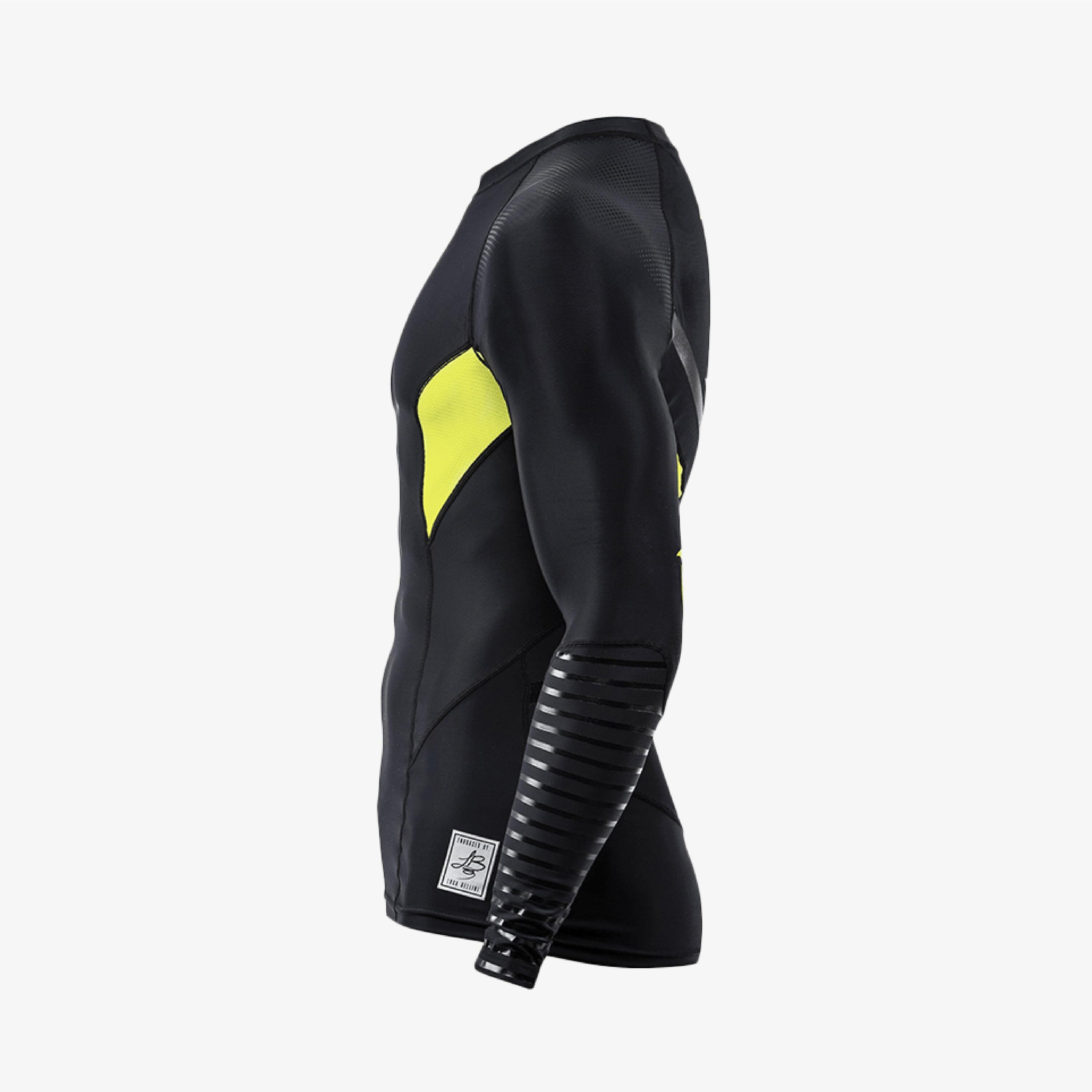 Rashguard adulte sports nautiques manches longues protection UV 3/5