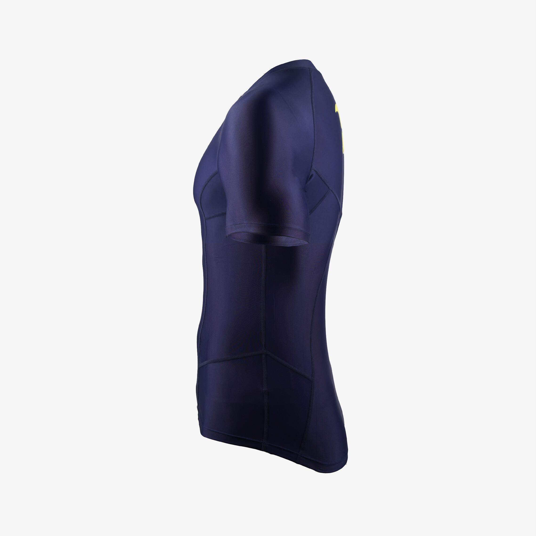Rashguard adulte sports nautiques manches courtes protection UV 3/6