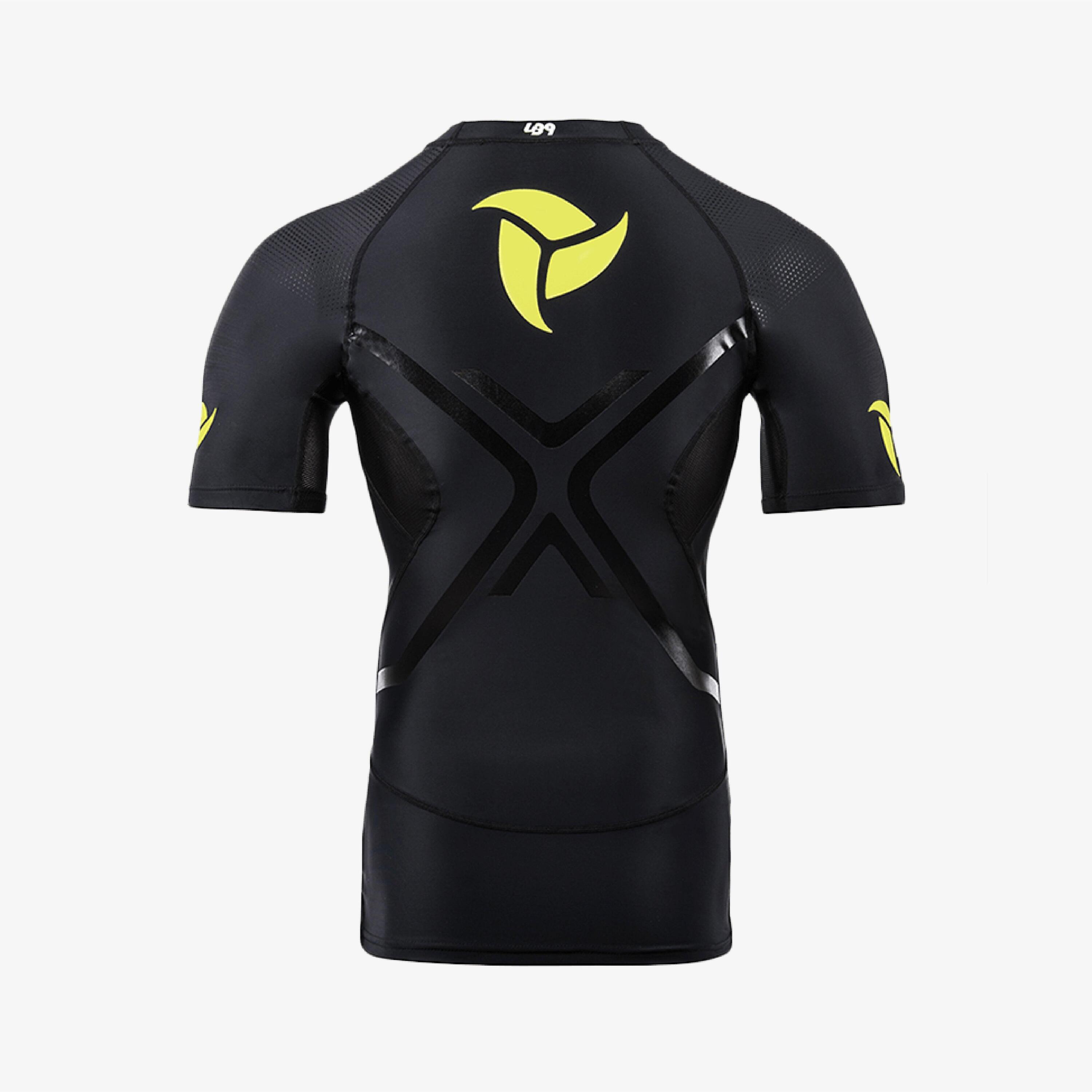 Rashguard adulte sports nautiques manches courtes protection UV 4/5