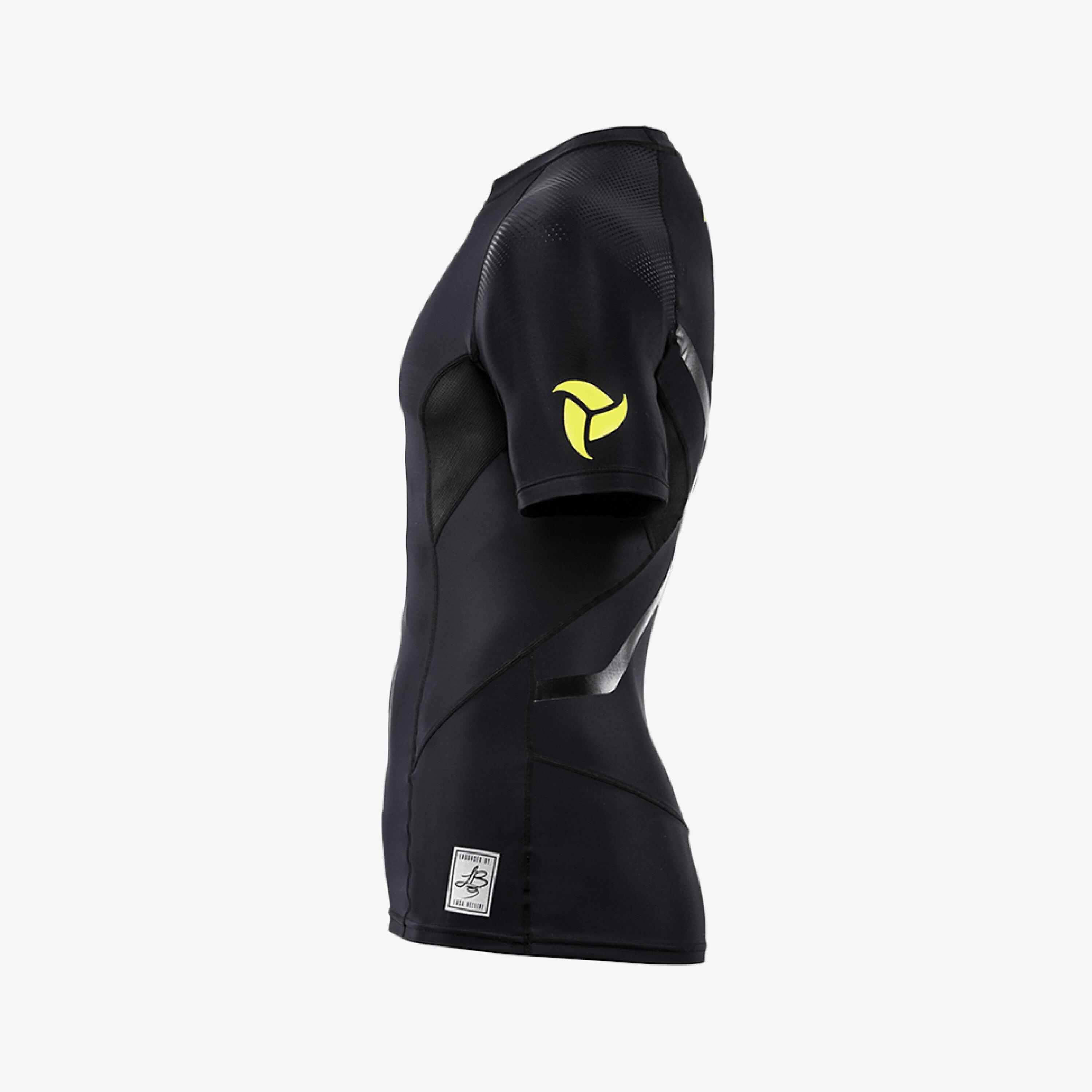 Rashguard adulte sports nautiques manches courtes protection UV 3/5