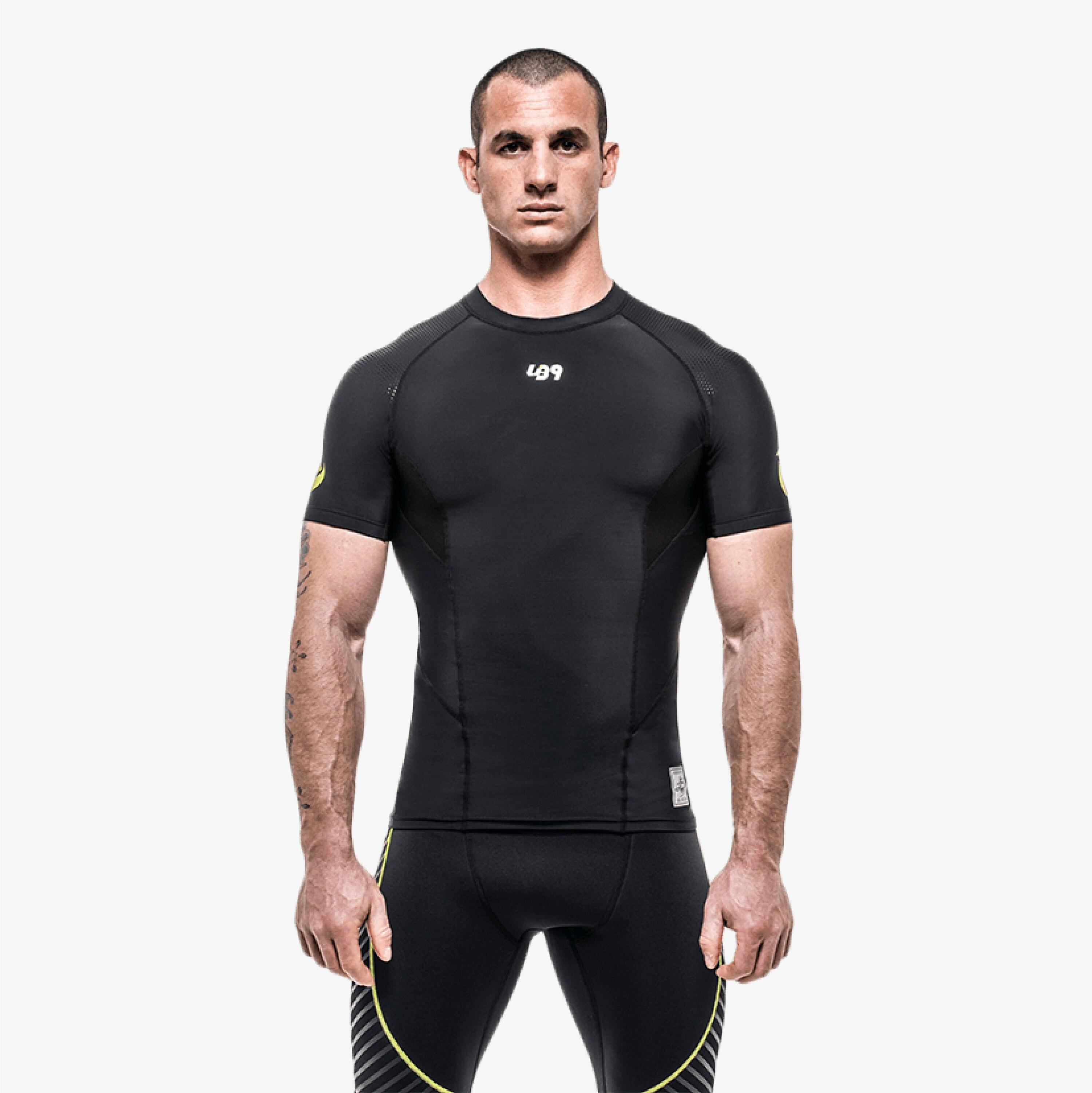 Rashguard adulte sports nautiques manches courtes protection UV 2/5