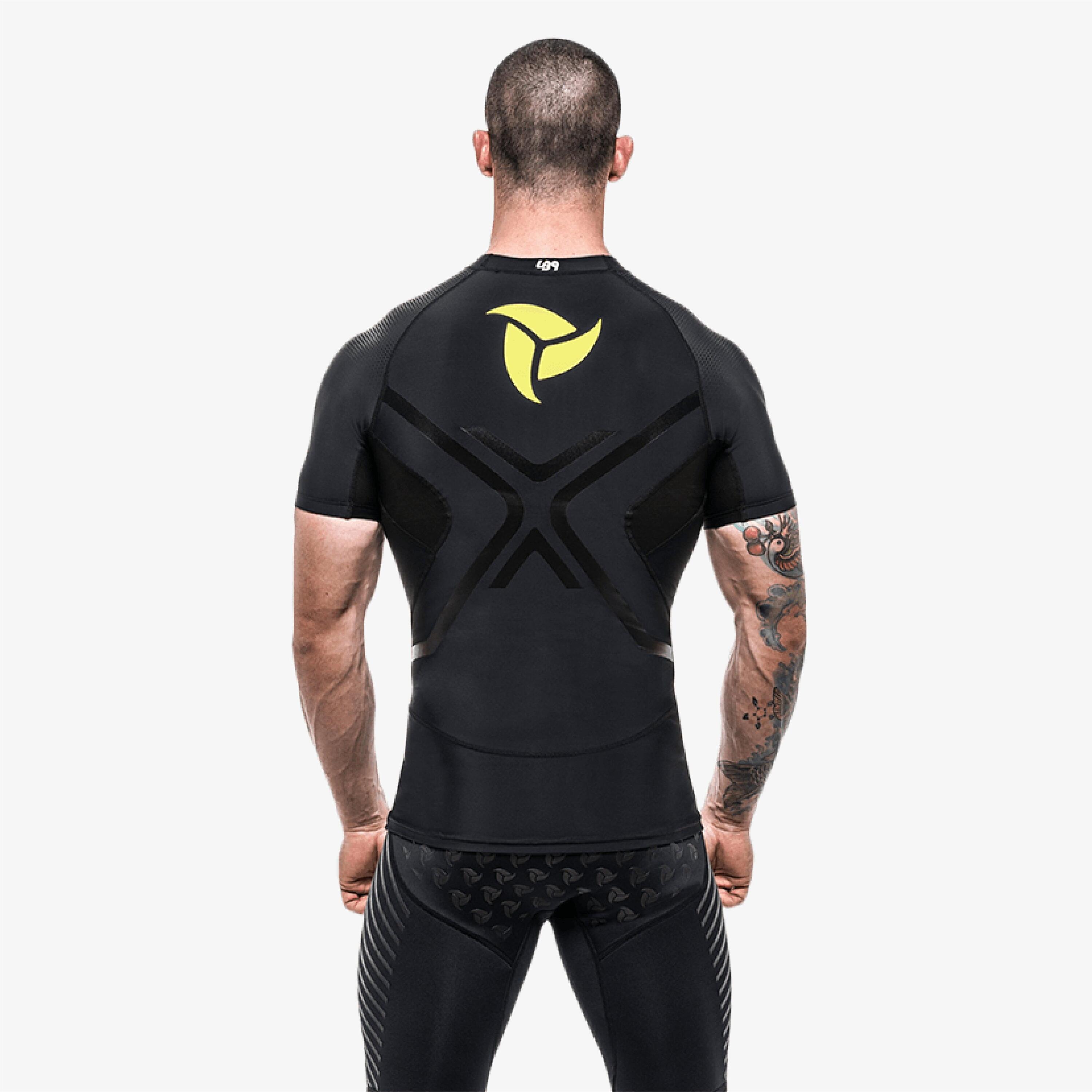 Rashguard adulte sports nautiques manches courtes protection UV 5/5