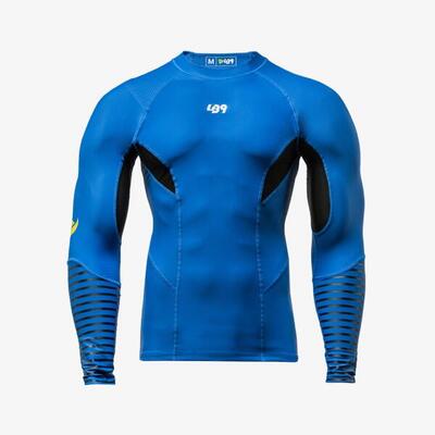 Camiseta Rashguard de compresión anti-UV para piragüismo, kayak y SUP - Negro