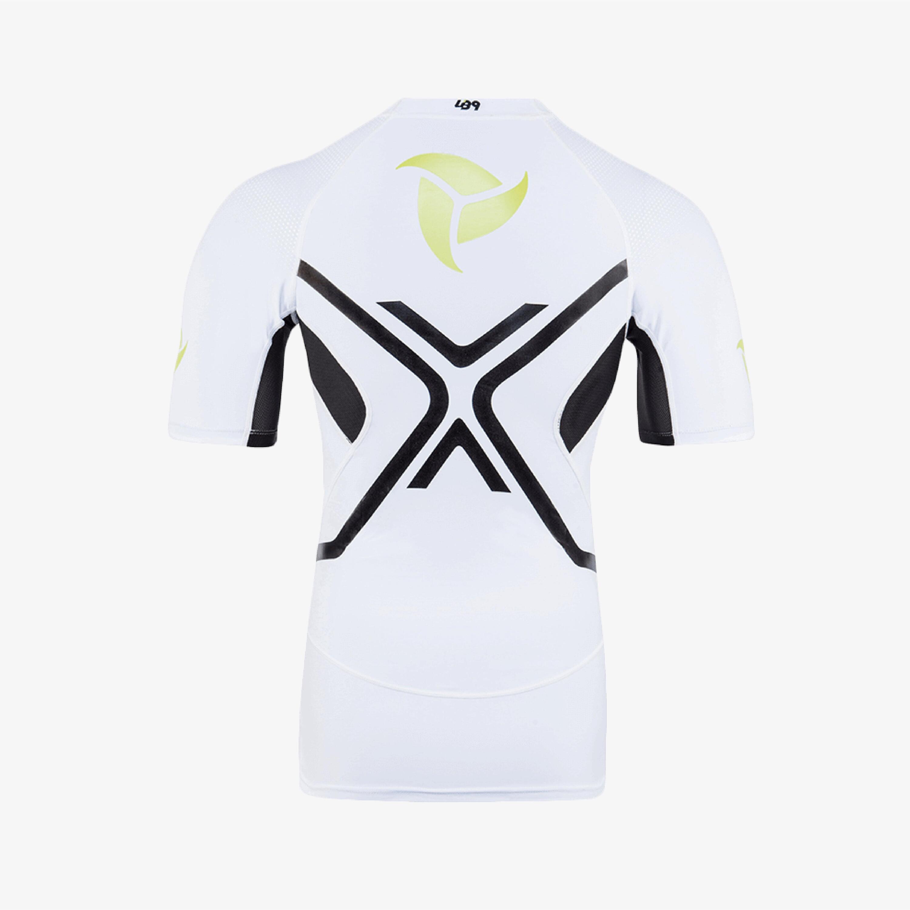 Rashguard adulte sports nautiques manches courtes protection UV 4/5