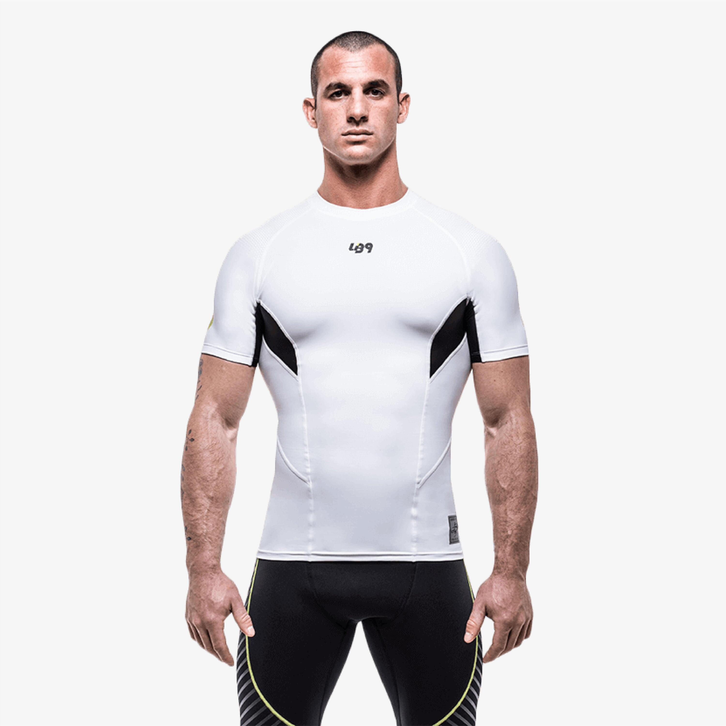 Rashguard adulte sports nautiques manches courtes protection UV 2/5