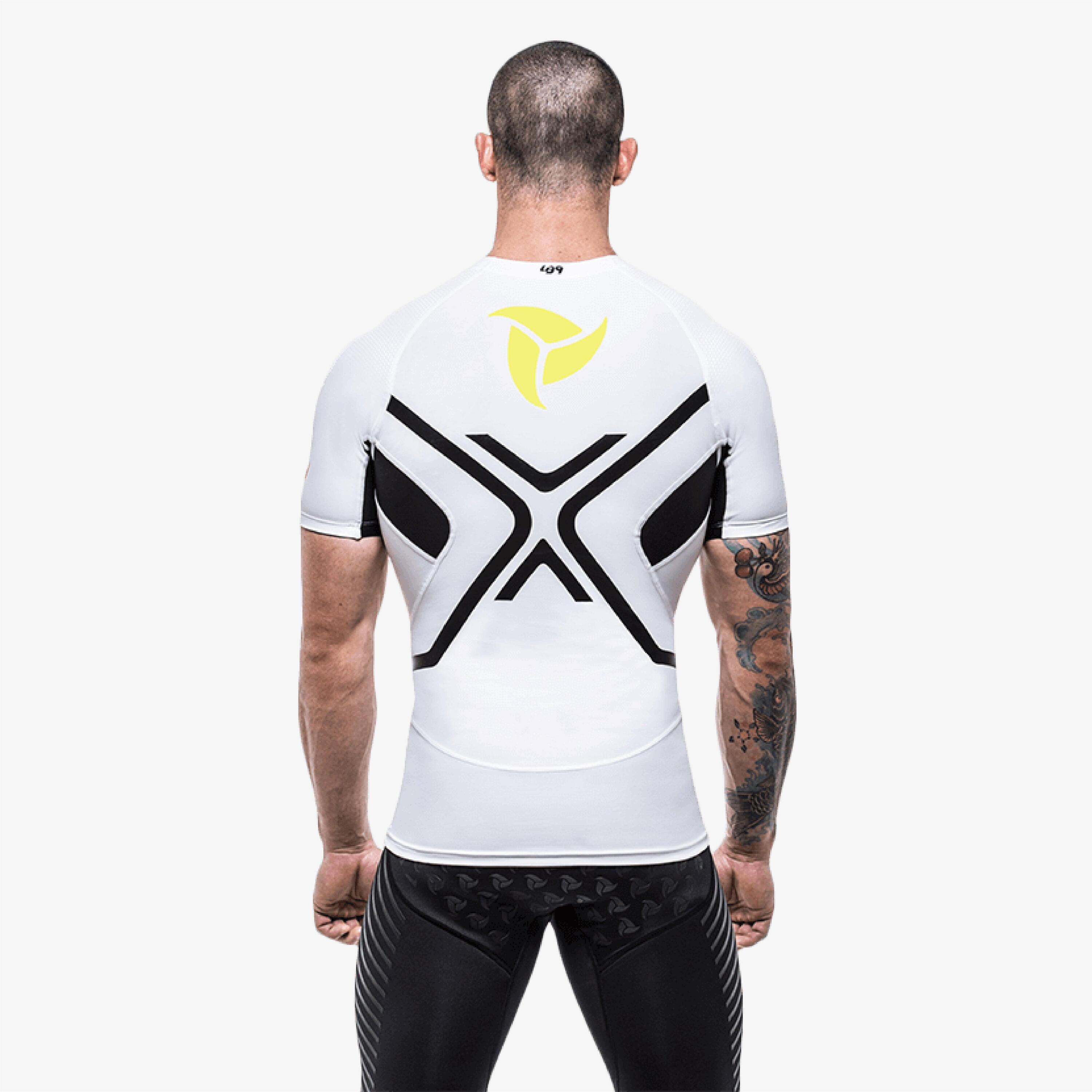 Rashguard adulte sports nautiques manches courtes protection UV 5/5
