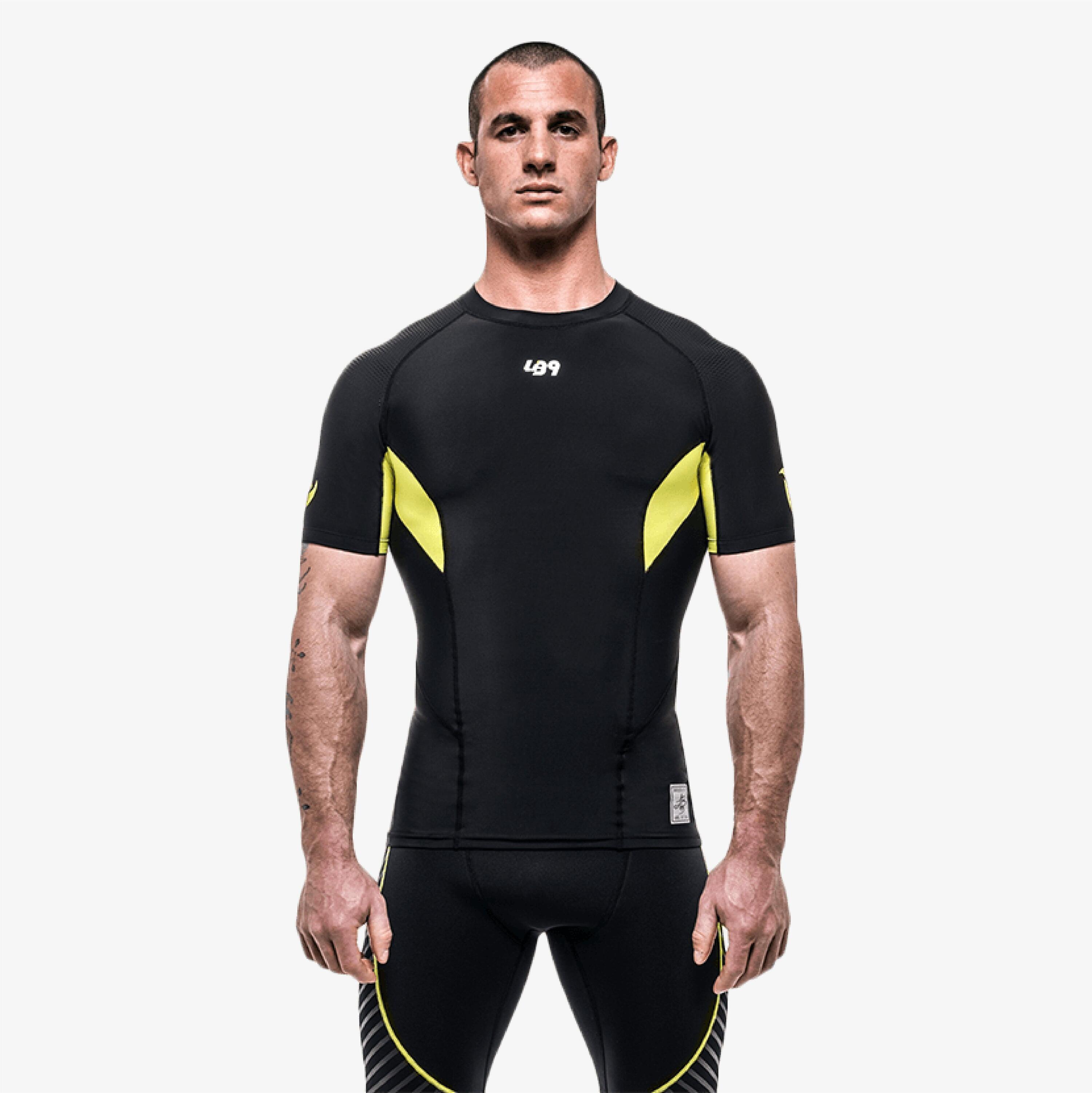 Rashguard adulte sports nautiques manches courtes protection UV 2/5