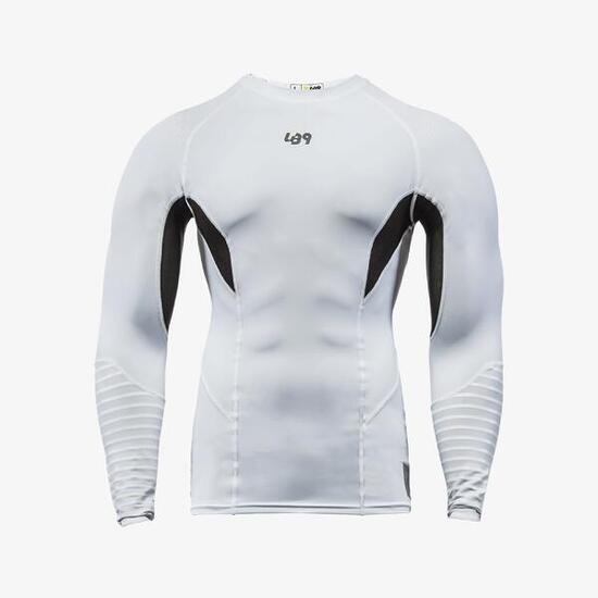 Camiseta Rashguard de compresión anti-UV para piragüismo, kayak y SUP - Negro