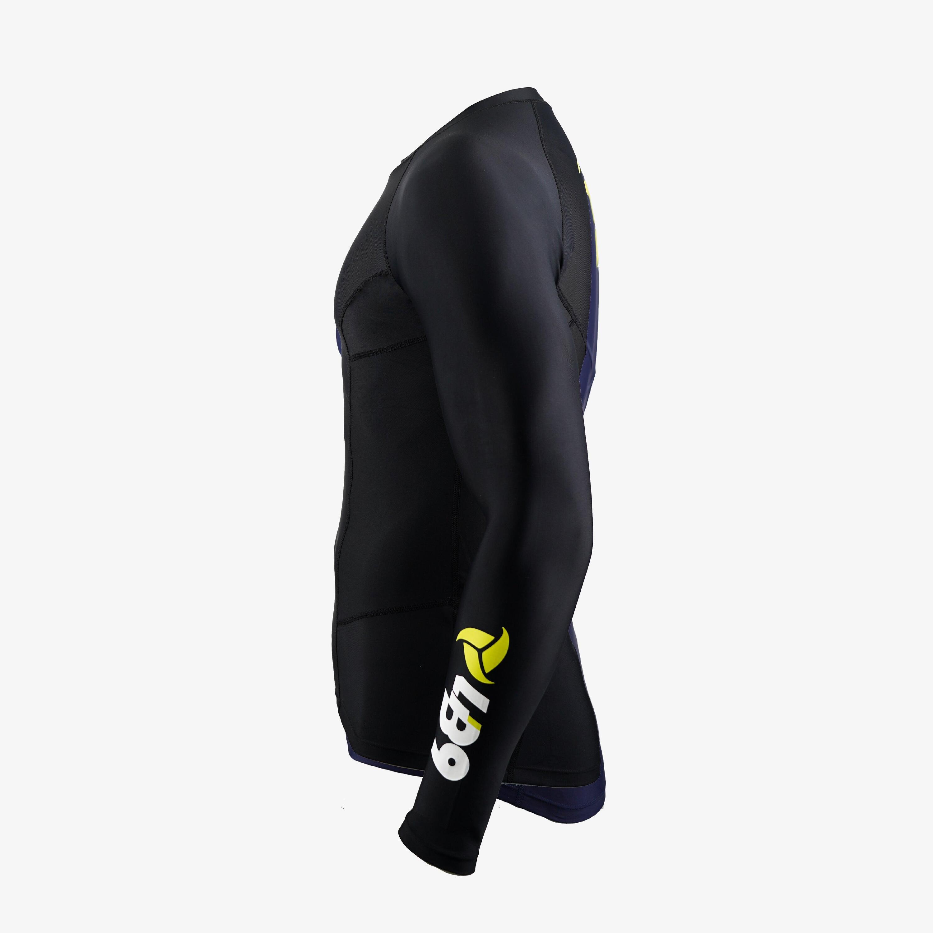 Rashguard adulte sports nautiques manches longues protection UV 3/6