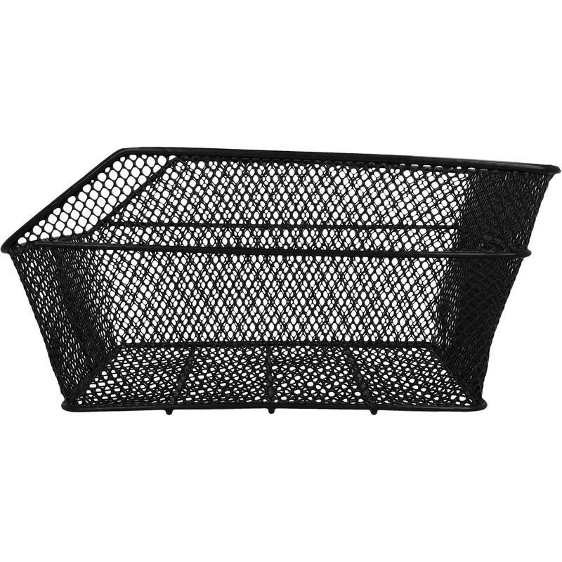 Cos bicicleta spate, plasa metal, greutate maxima 25kg, negru, 29.5 x 19 x 40 cm