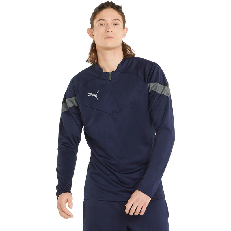 Camicetta Puma Teamfinal Training 14 Zip, Blu, Uomini