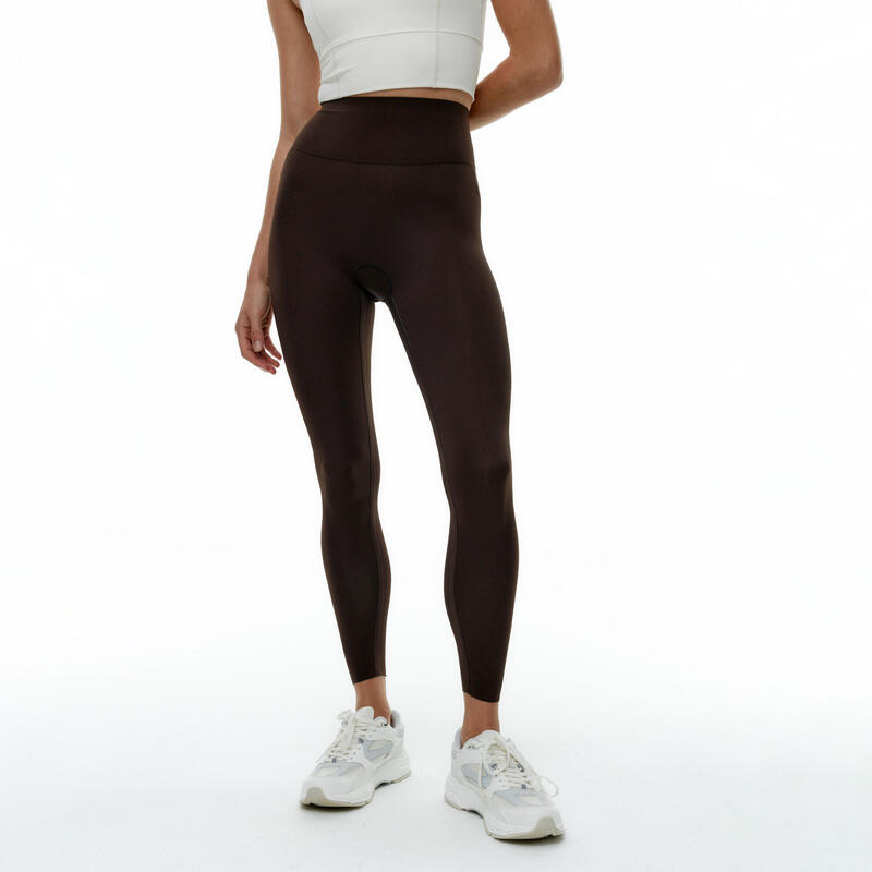 Leggings mallas deportivas Lilí 7/8 de mujer Black Limba Chocolate