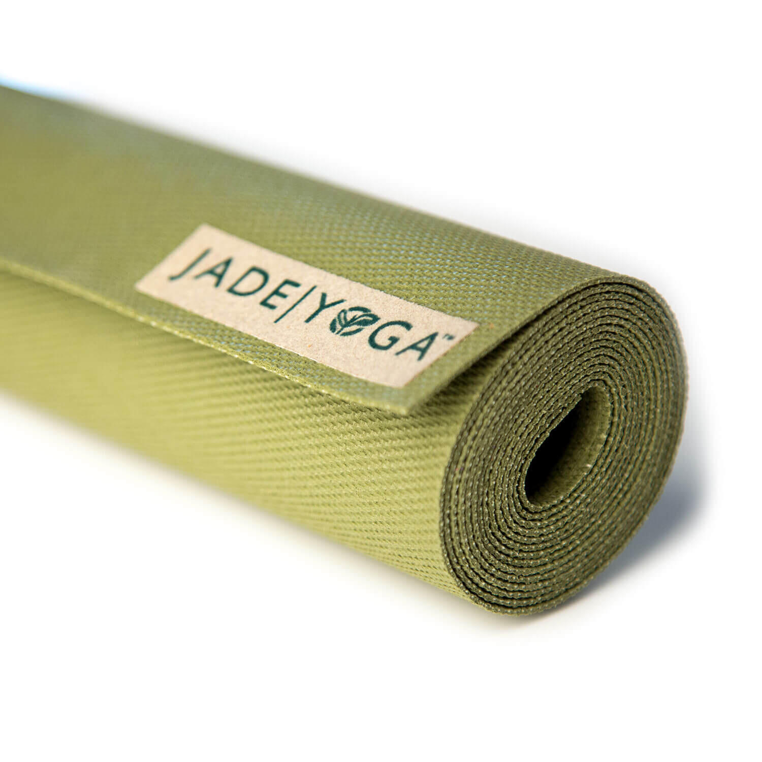Jade Yoga Voyager Yoga Mat 1.6mm - Olive Green 3/4