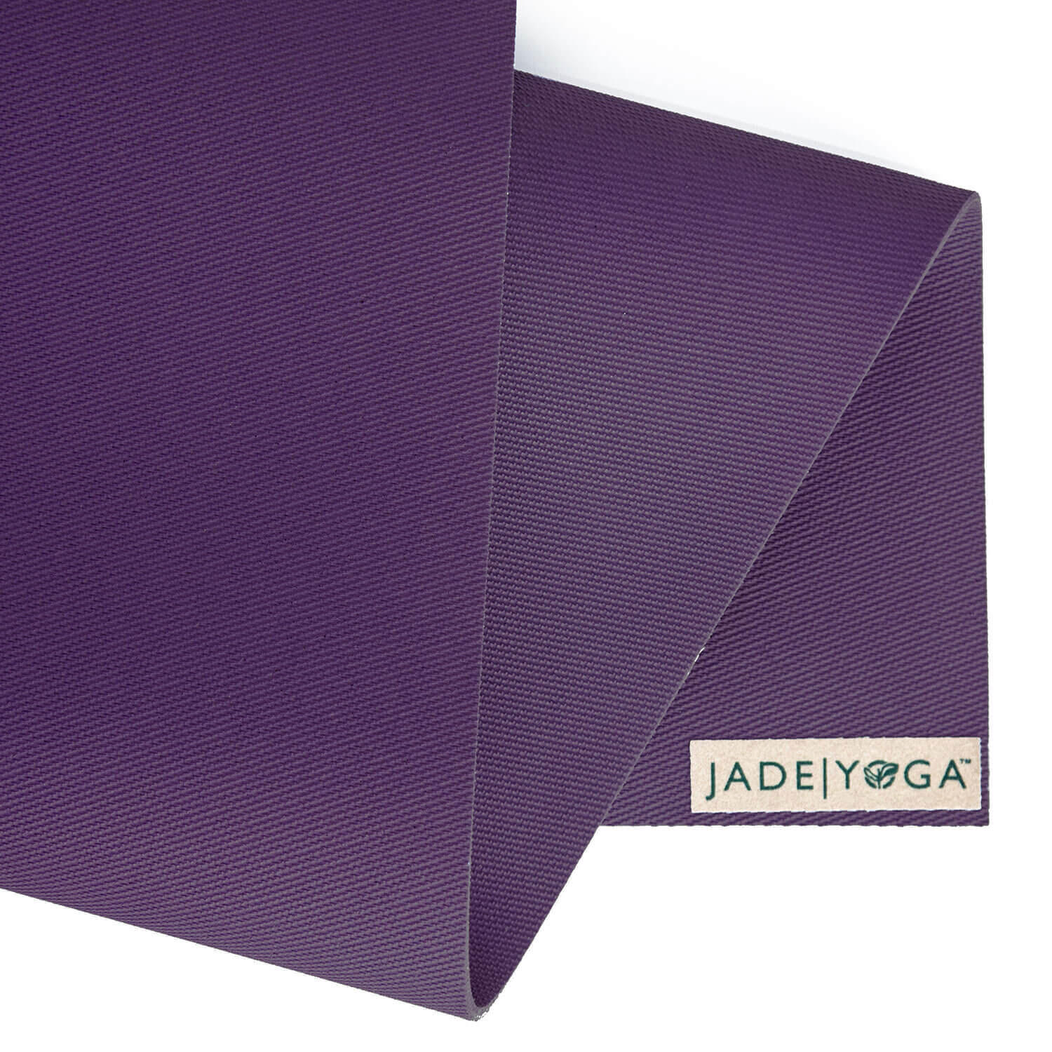 Jade Yoga Harmony 68 Inch Yoga Mat 5mm - Purple 2/3