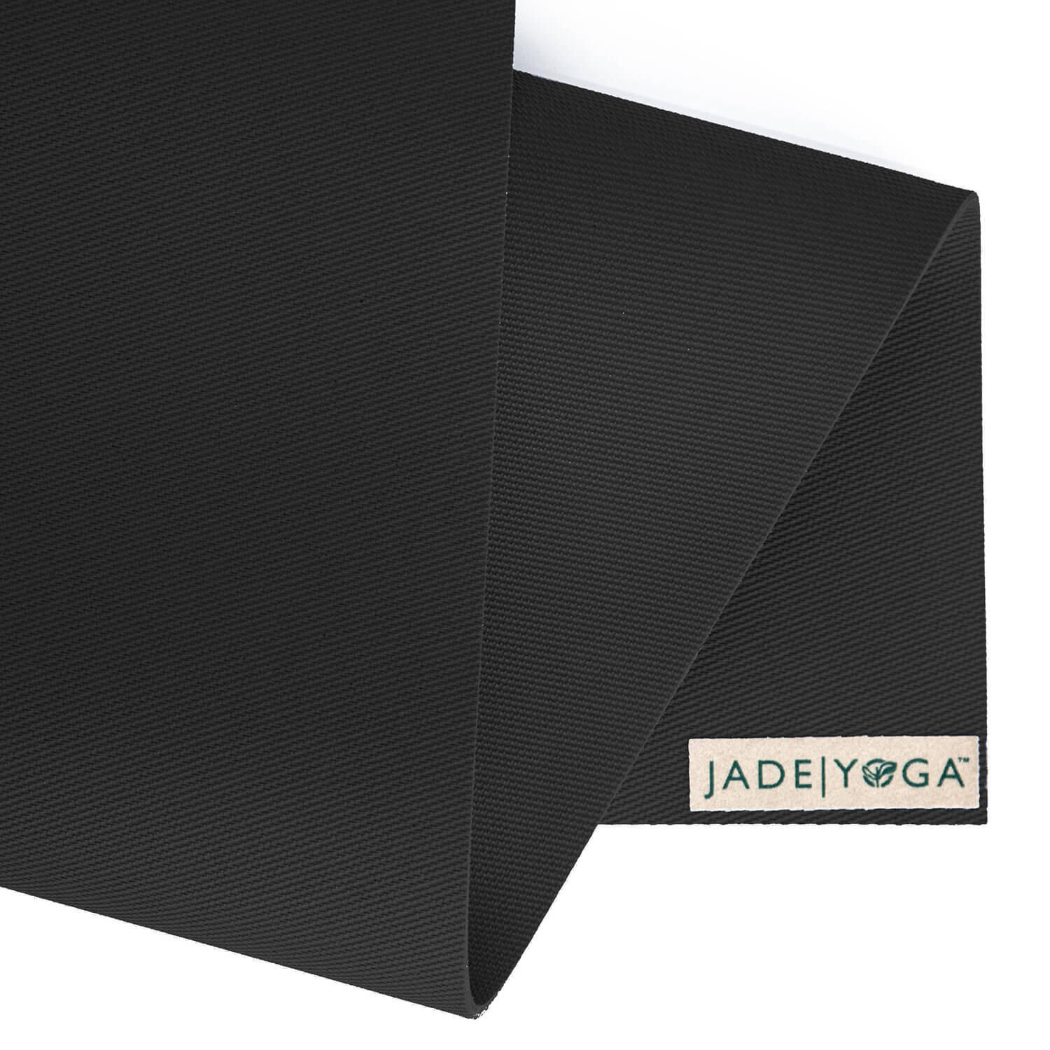 Jade Yoga Harmony 68 Inch Yoga Mat 5mm - Black 2/3