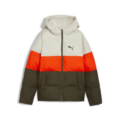 Giacca con cappuccio per ragazzi PUMA Dark Olive Green