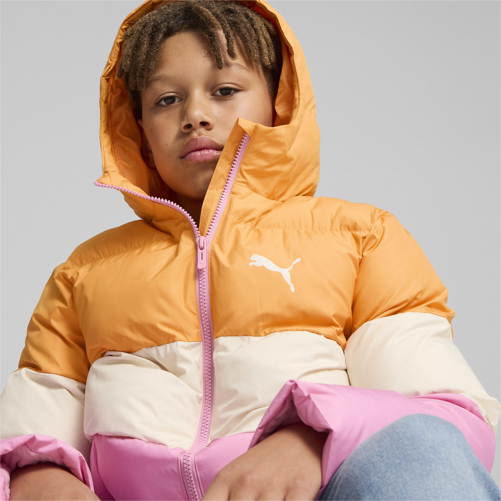 Chaqueta acolchada con capucha Poly Niño PUMA Mauved Out Pink 6/7