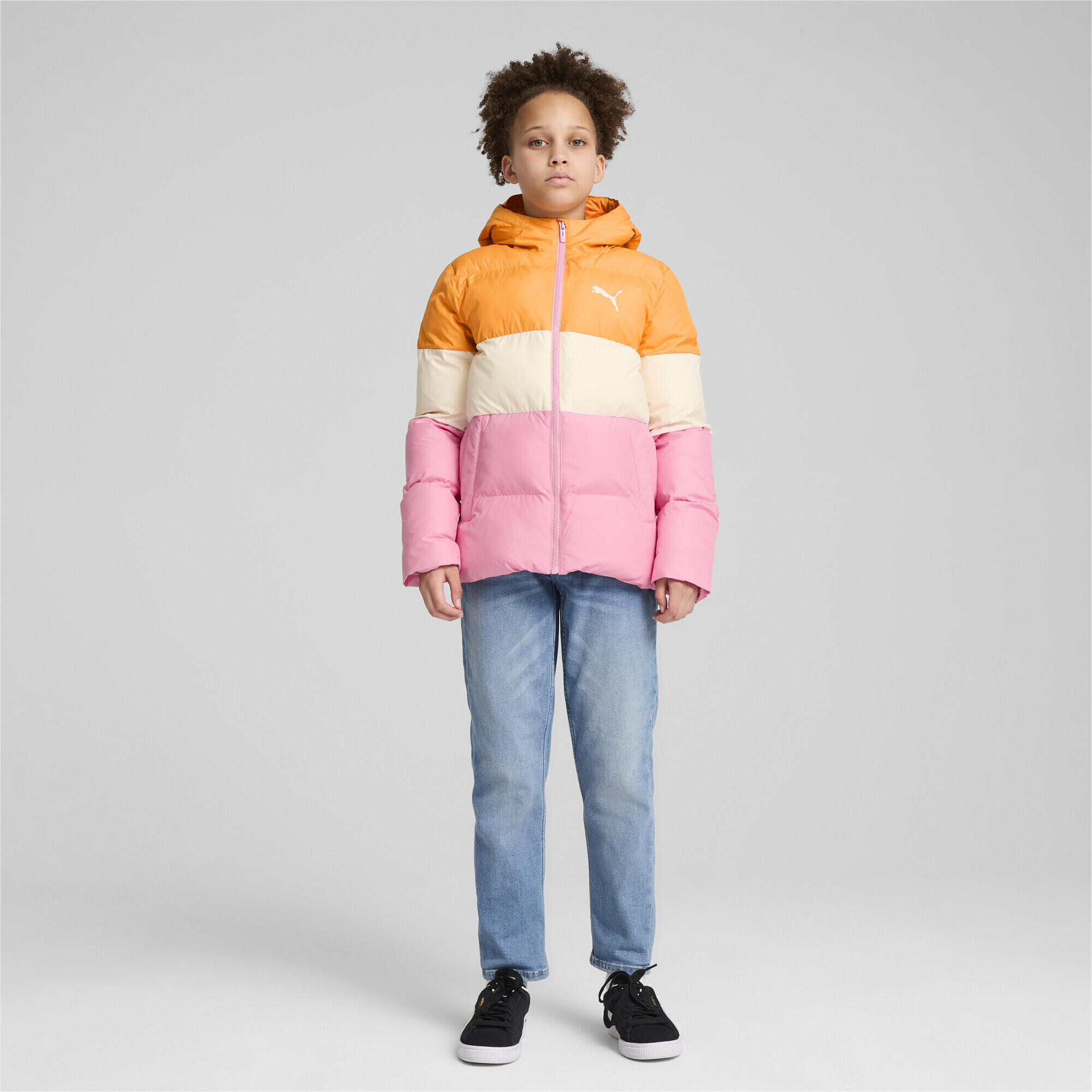 Chaqueta acolchada con capucha Poly Niño PUMA Mauved Out Pink 4/7