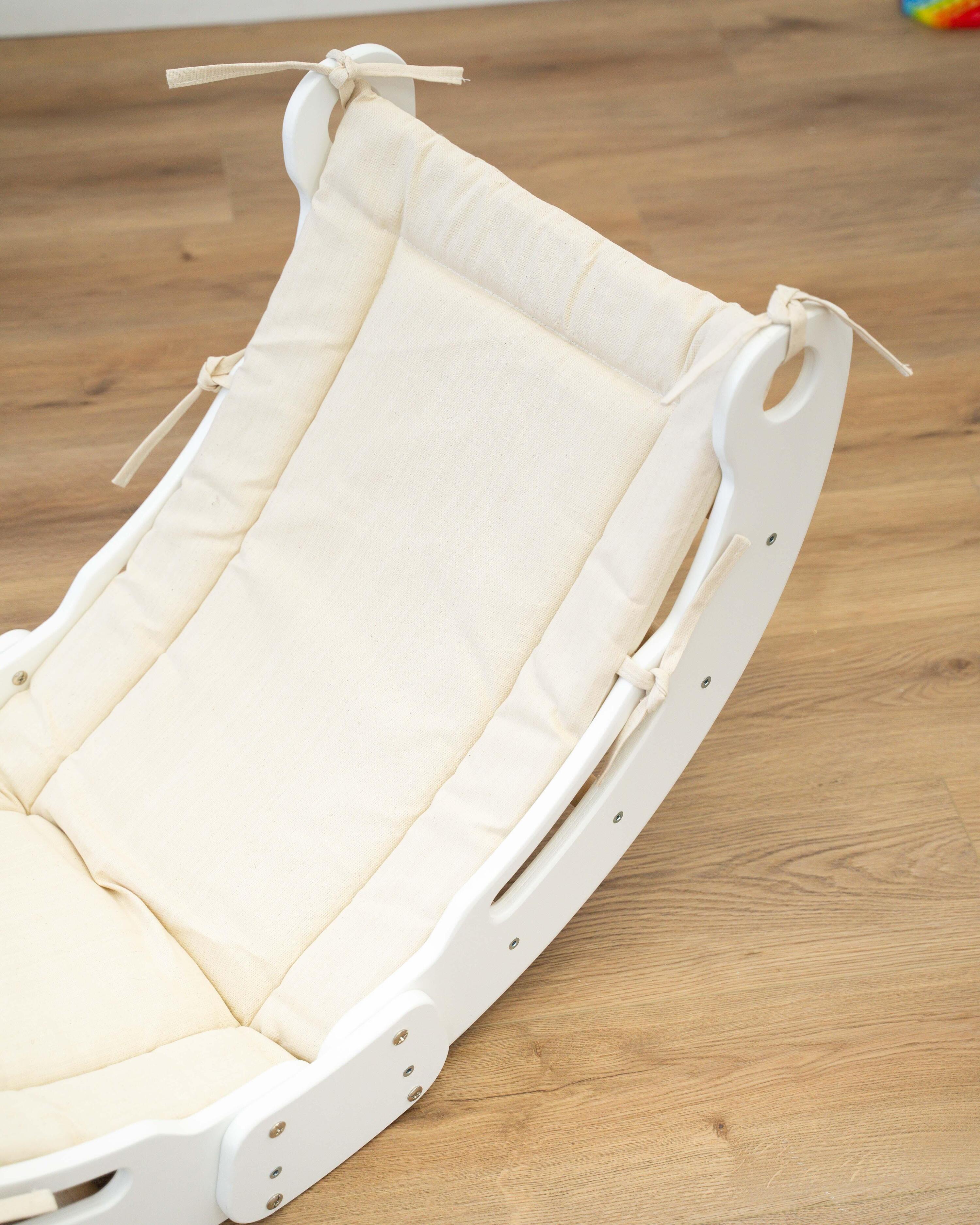 Kinderwippe Babywippe Kletterbogen aus Holz 5/7