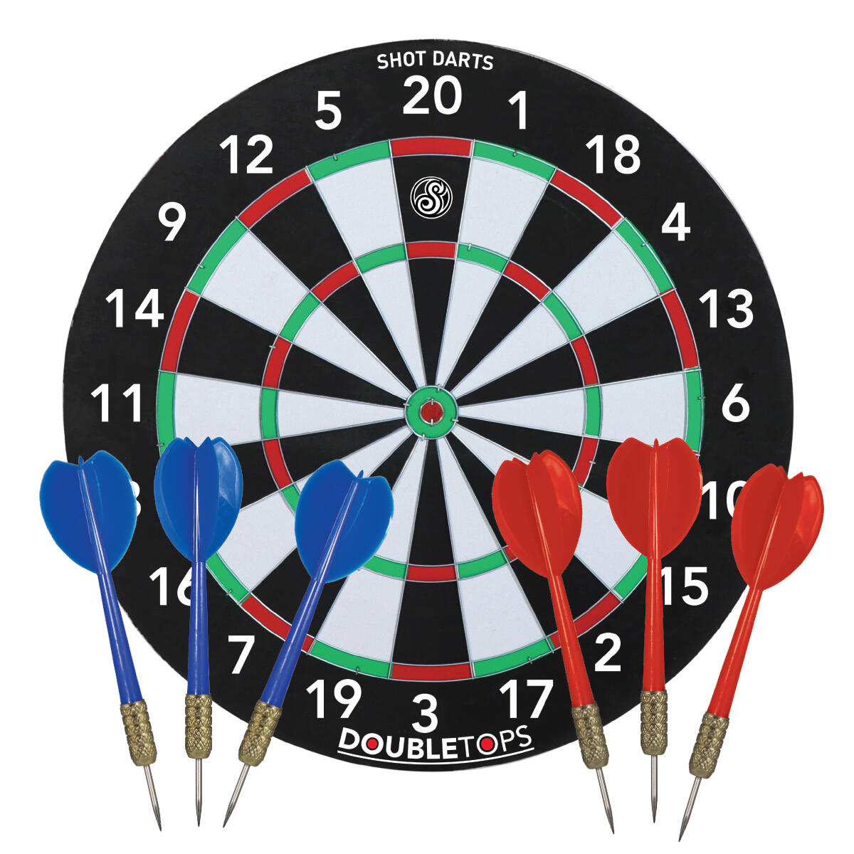 SHOT Shot Double Tops Dartboard Game