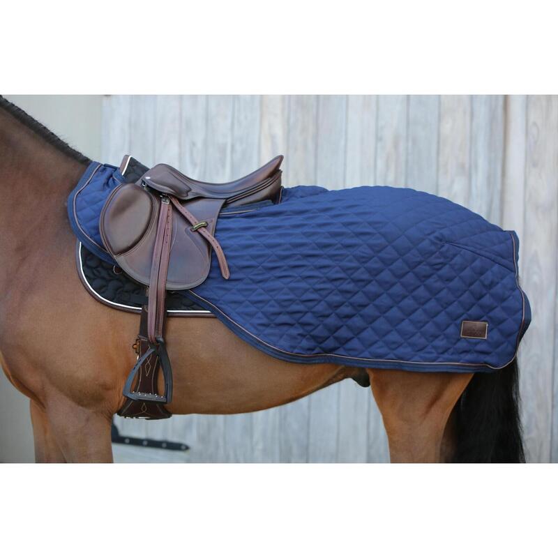 Couverture d’extérieur - 600D - L - Fourrure de lapin vegan - Navy