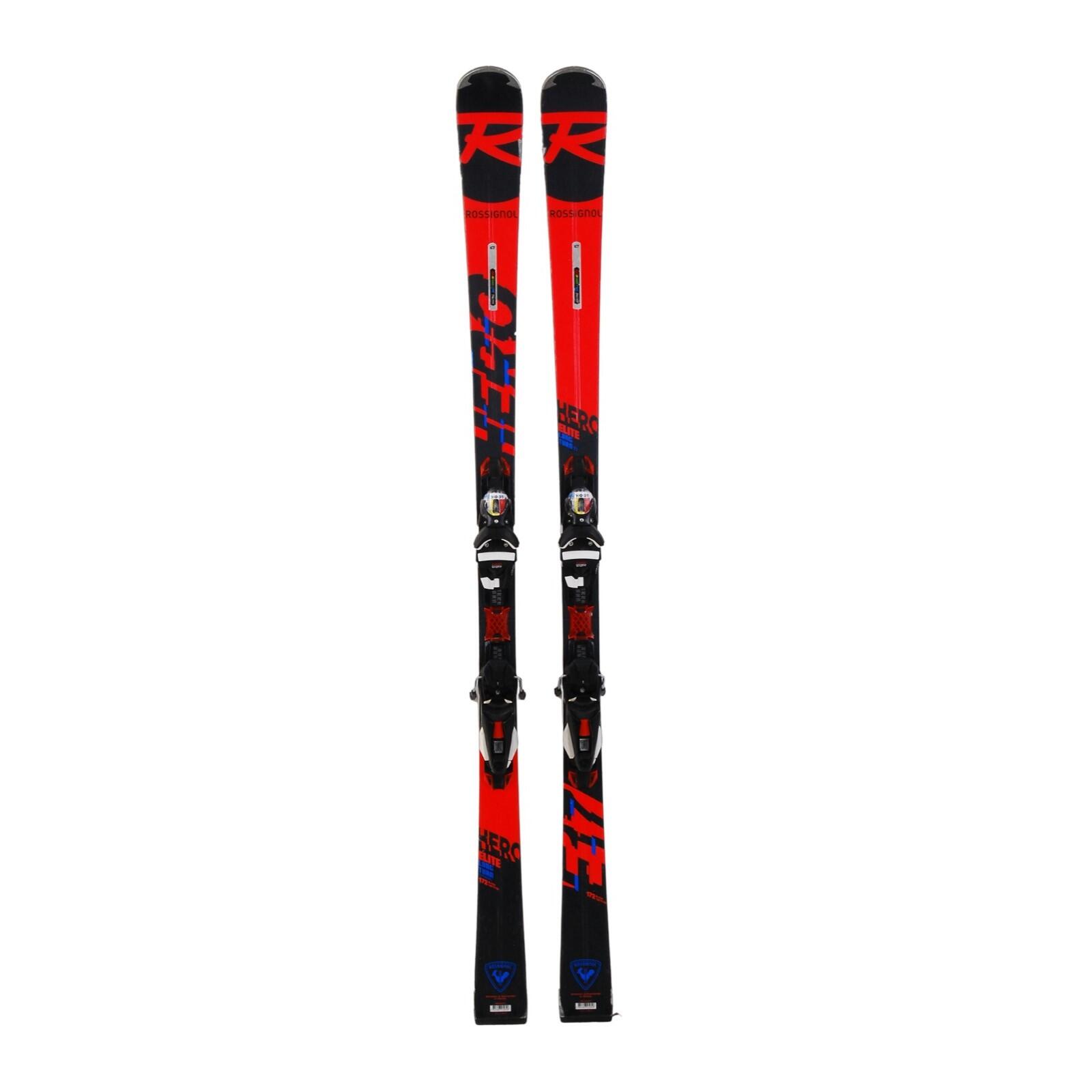 RECONDITIONNE - Ski Rossignol Hero Elite Long Turn Ti + Fixations 1/5