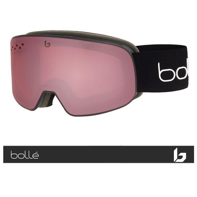 BOLLE Masque de ski NEVADA SMALL - S2 - BLACK CORP MATTE VERMILLON GUN 2/3
