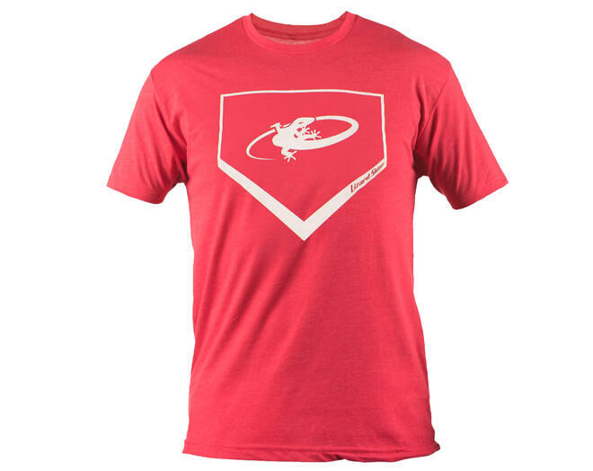 LIZARD SKINS Camisola Lizard Home Plate, Next Level T-Shirt M Vermelho