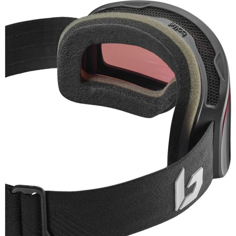 BOLLE Masque de ski NEVADA SMALL - S2 - BLACK CORP MATTE VERMILLON GUN 3/3