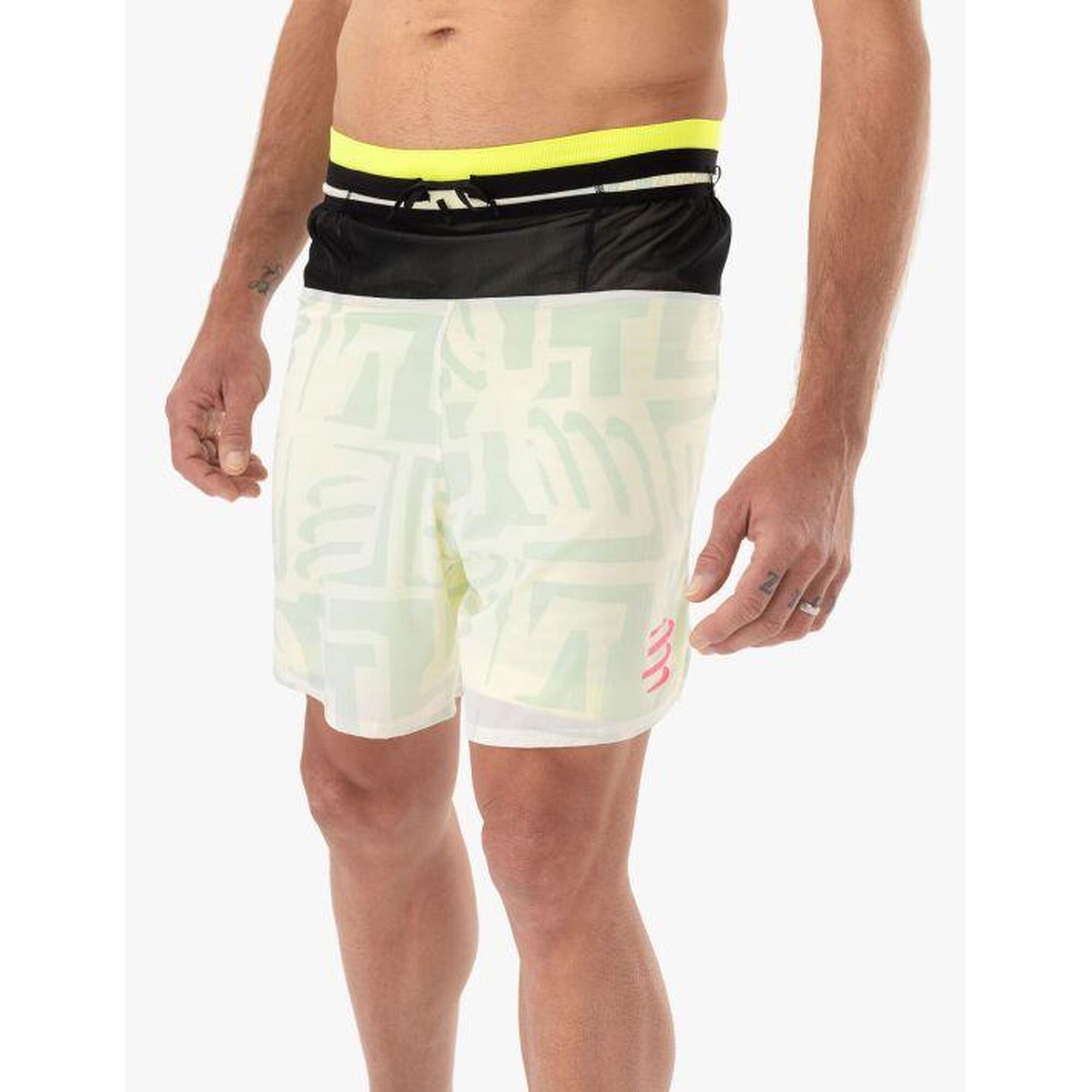 Spodenki do biegania 2w1 męskie Compressport Trail Racing 2-in-1 Short
