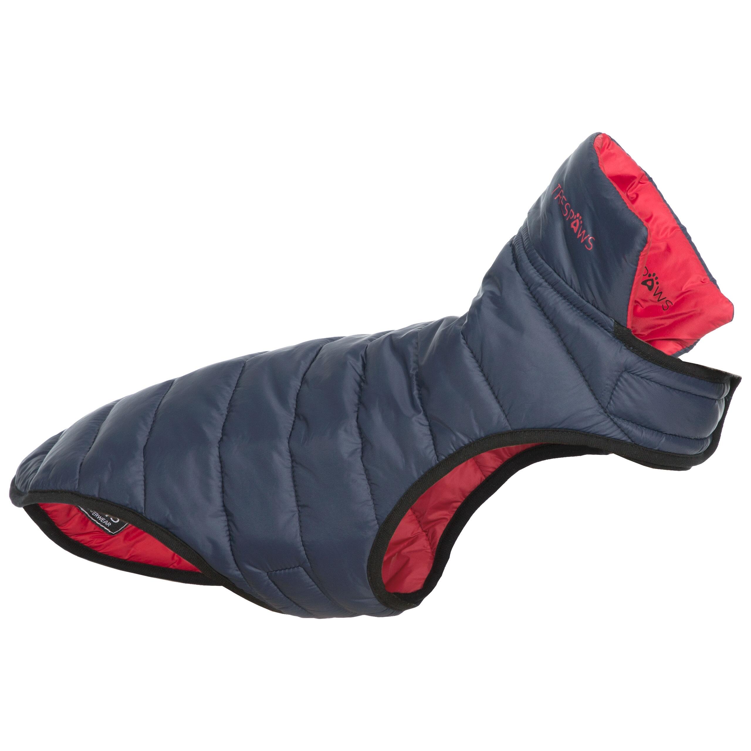 Padded Fully Reversible Dog Jacket Packaway with Harness Access Kimmi 2/5