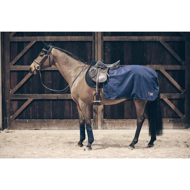 Couverture d’extérieur - 600D - L - Fourrure de lapin vegan - Navy