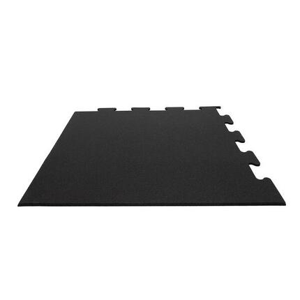 Sportvloer Puzzel tegel 10mm - 106x106cm - Hoekstuk Zwart