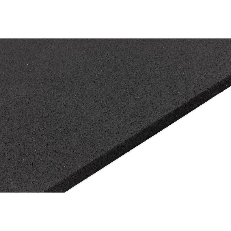 Placă de pardoseală sport Puzzle 10mm - 106x106cm - Piesă laterală neagră