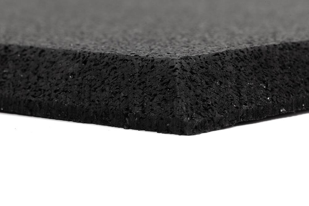 Carreau de puzzle de sol sportif 10 mm - 106 x 106 cm - Pièce latérale noire 2/4