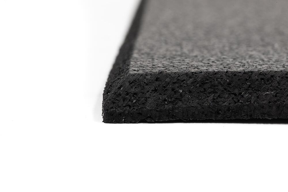 Carrelage Puzzle Sol sportif 10mm - 106x106cm - Pièce d'angle Noir 6/6