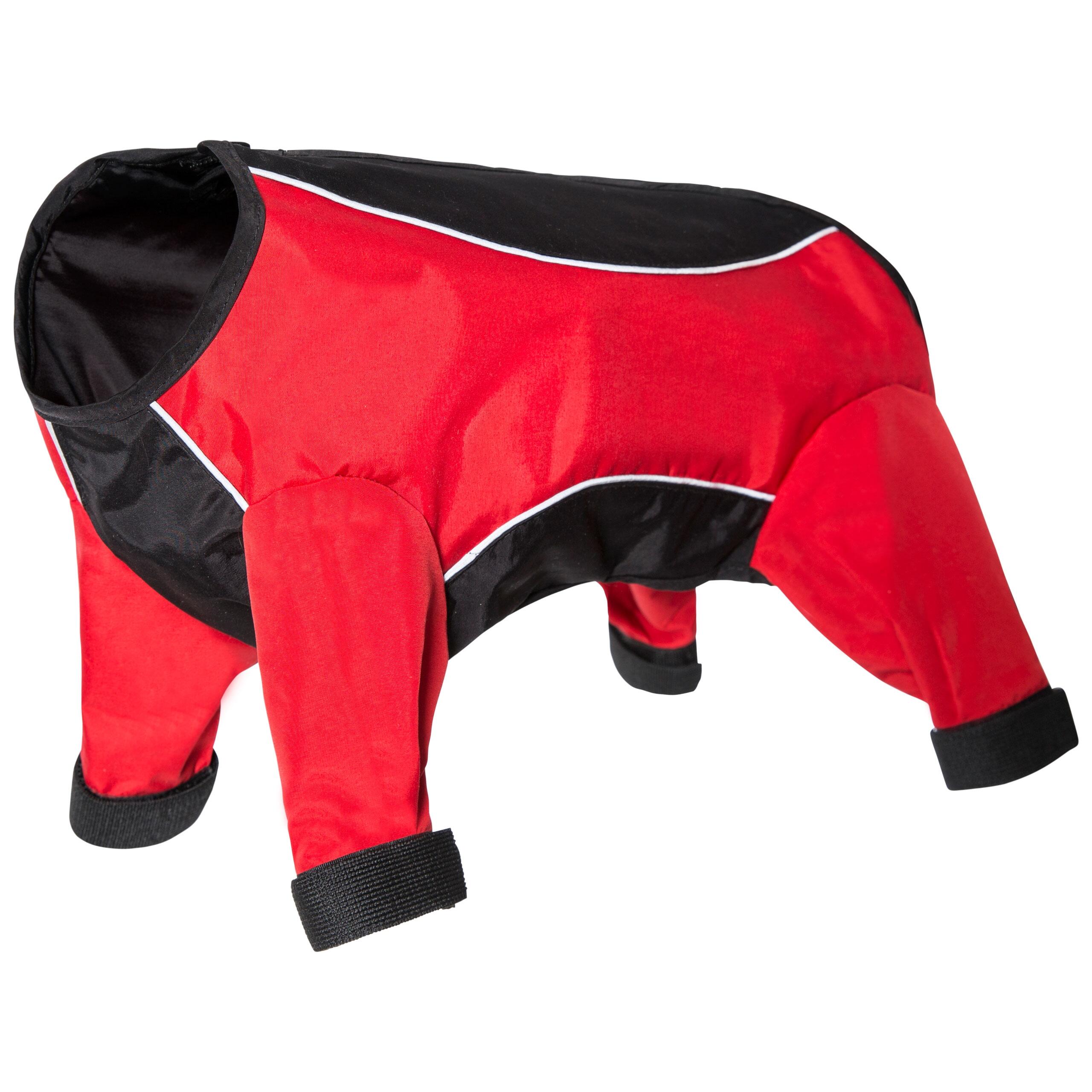 TRESPAWS Water Resistant Dog Rain Coat Anti Snowball Reflective Trims Tia