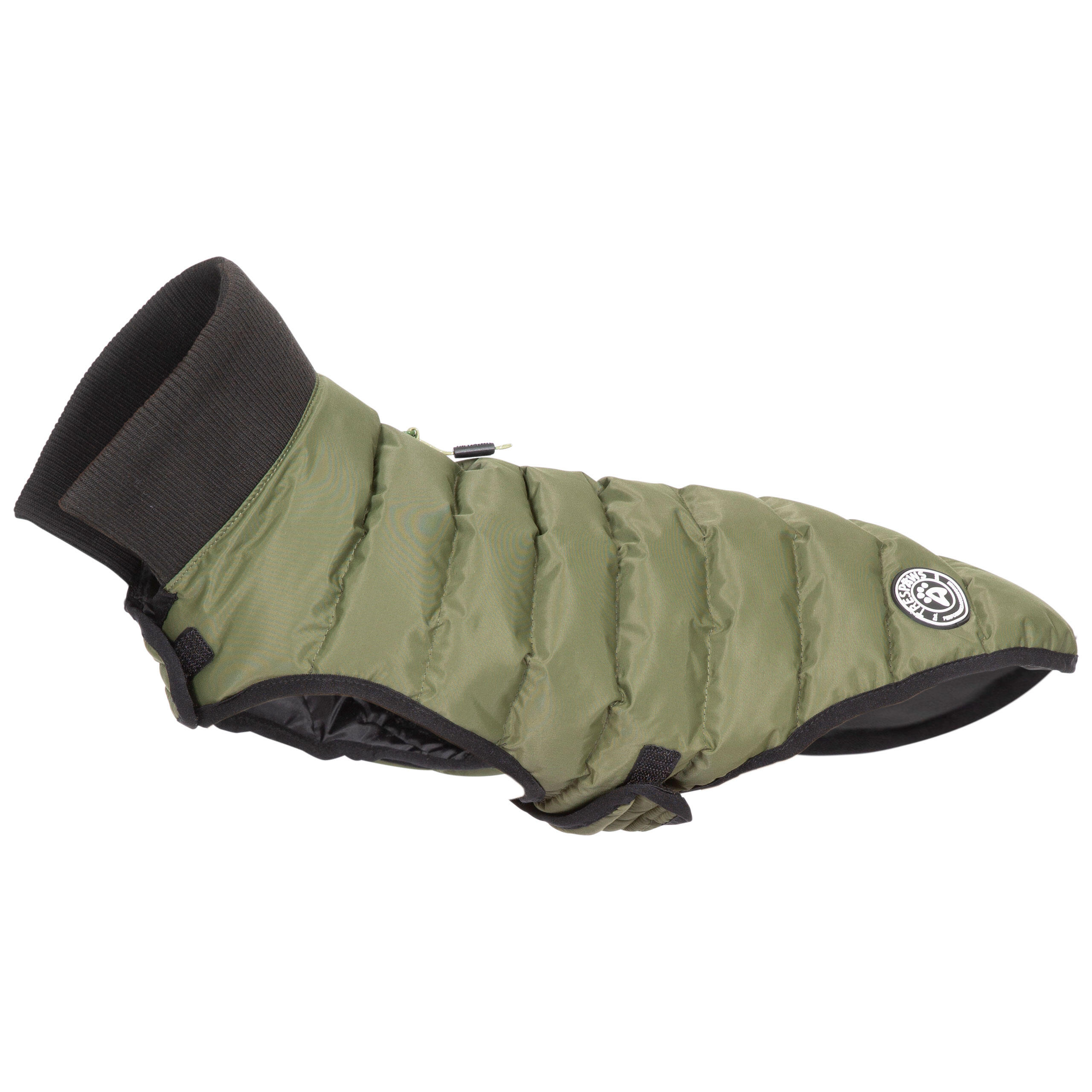 Puffer Dog Coat Waterproof Wrap Around with Harness Access Lloyd 1/5