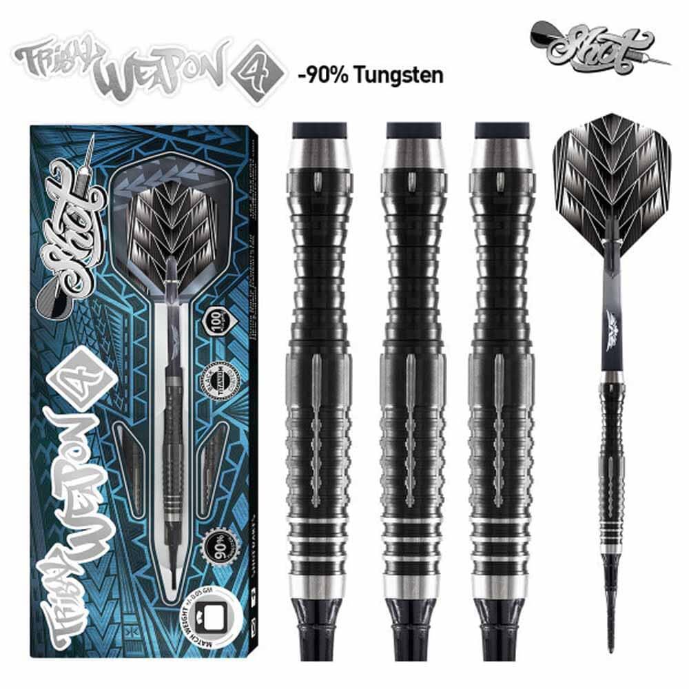 Shot! Tribal Weapon 4 Softdarts 90% Tungsten 20g 4/4