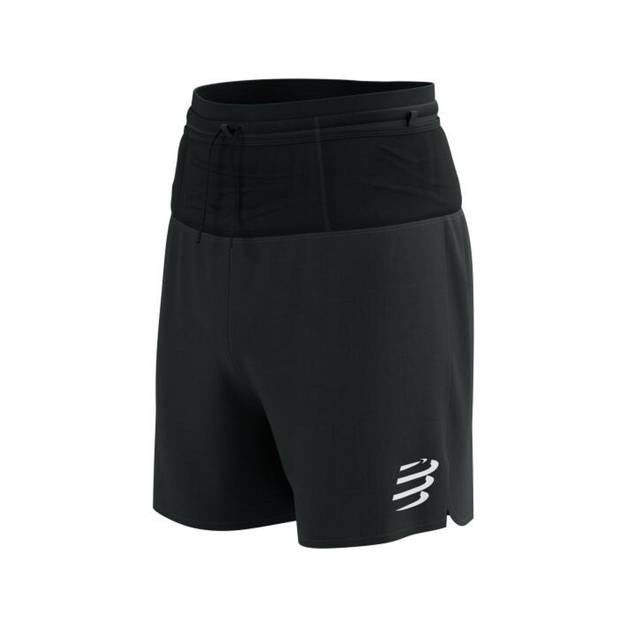 Compressport - Combo Short De Trail "trail Racing 2-in-1" Homme Compressport - Short - Noir - 38 S - Decathlon