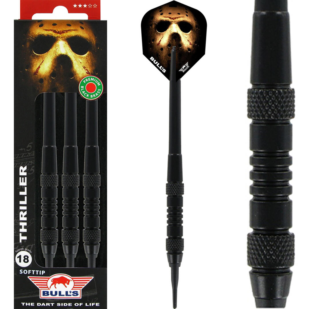 BULL'S Softtip Bull's Thriller Black Brass 18 gram