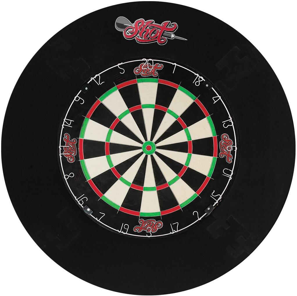 Shot 4pce Dartboard surround Black 2/3