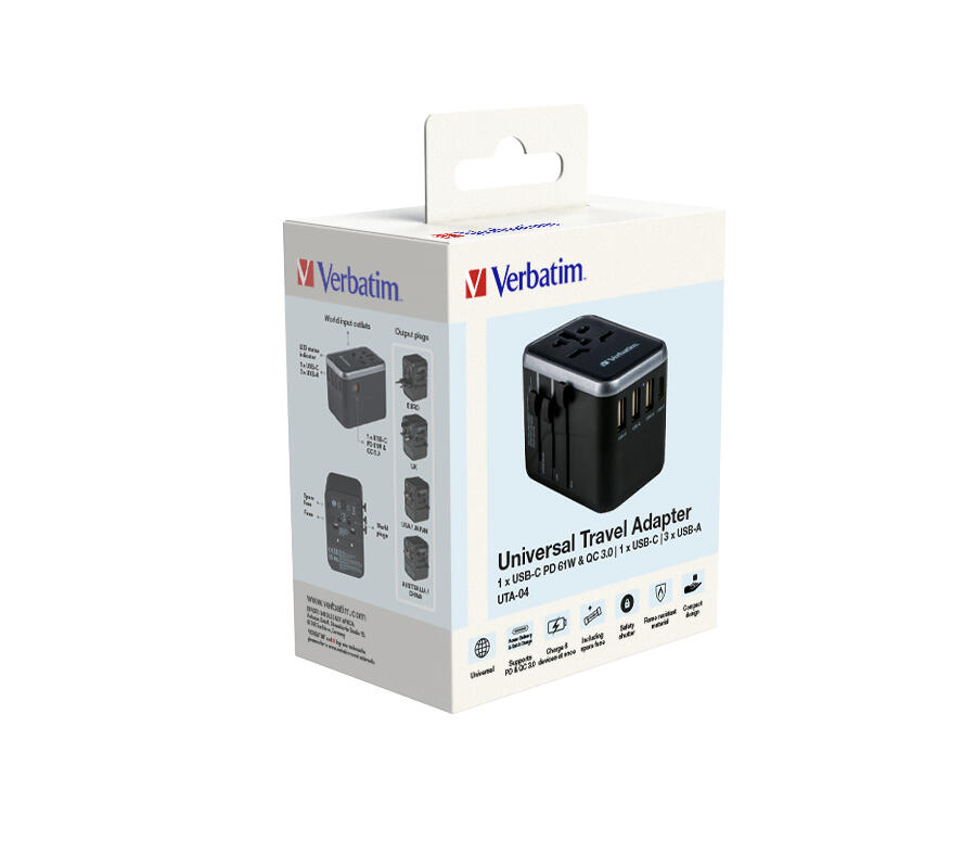 Uniwersalny adapter podróżny Verbatim UTA-04 49546 6/6